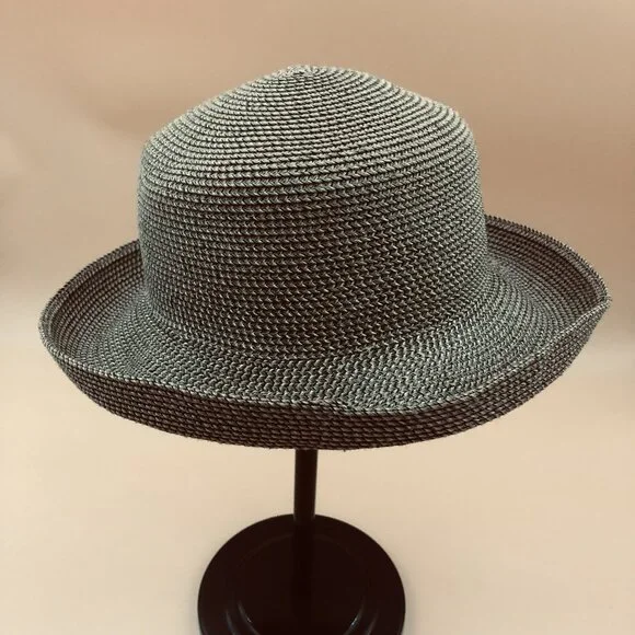 Vintage San Diego Hat Co Paper Braid Cloche Hat – Coastal Grandma Resort Sun Hat - Picture 4 of 13